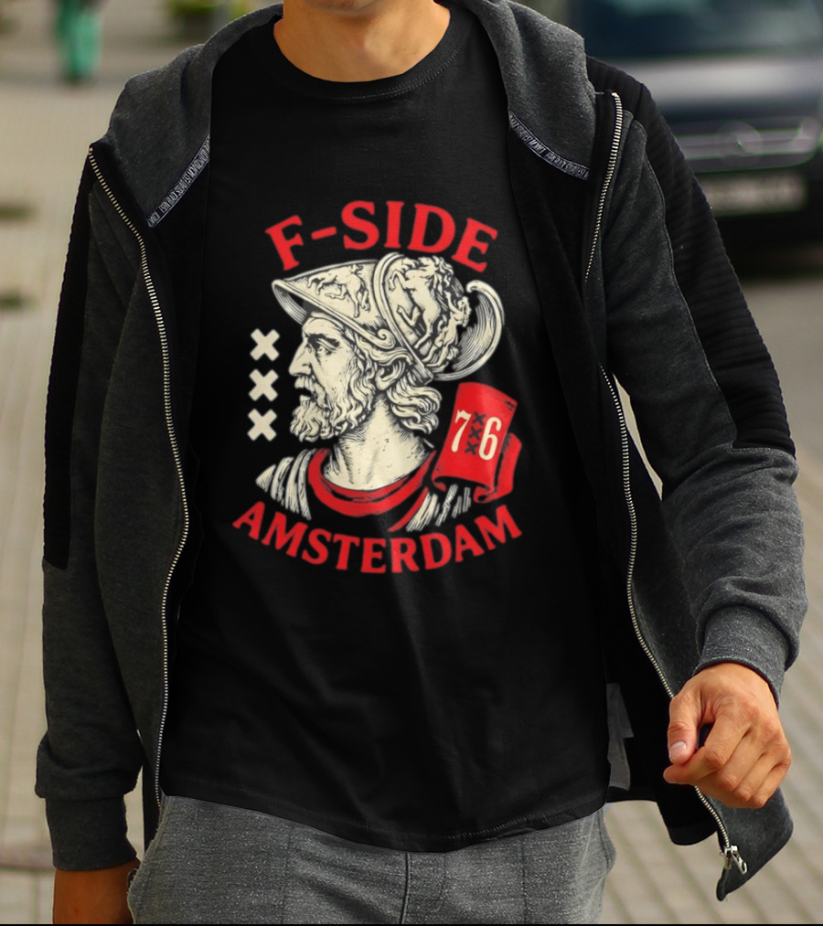 F Side Amsterdam Warrior Helmet 76 T-Shirt