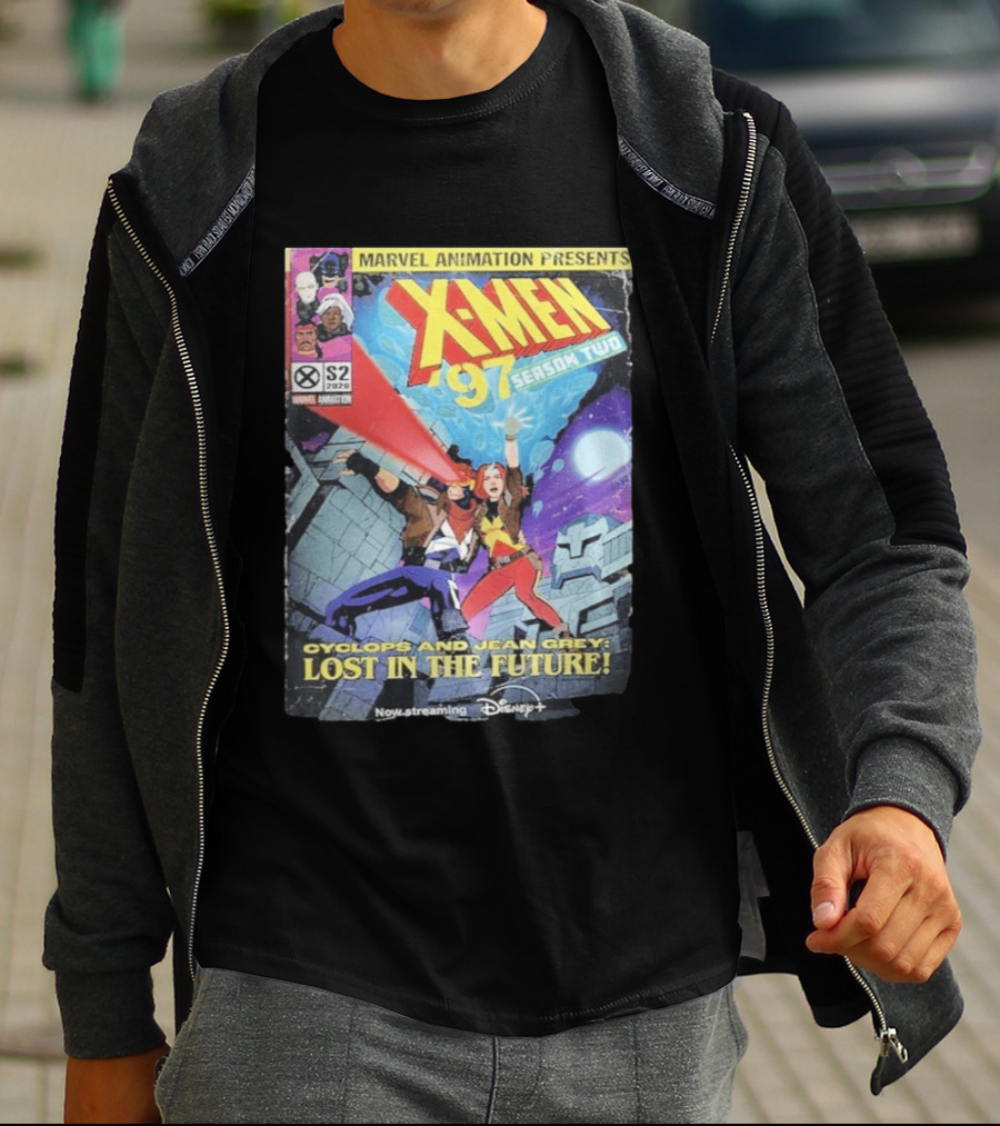 X Men 97 Season 2 Cyclops And Jean Grey Lost In The Future Time Travel Streaming On Disney Plus T-Shirt