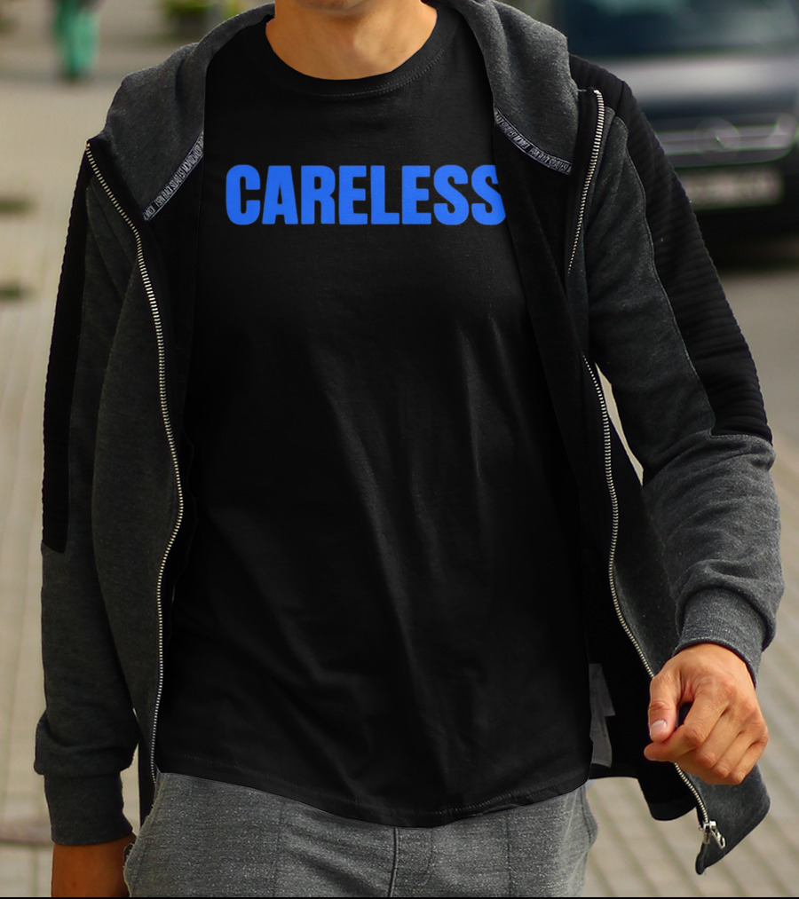 Careless Minimalist Bold Blue T-Shirt