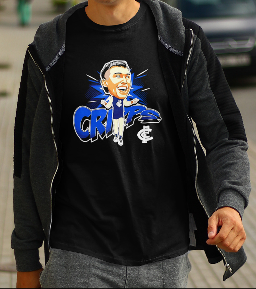 Carlton Football Club Patrick Cripps Caricature Cripps T-Shirt