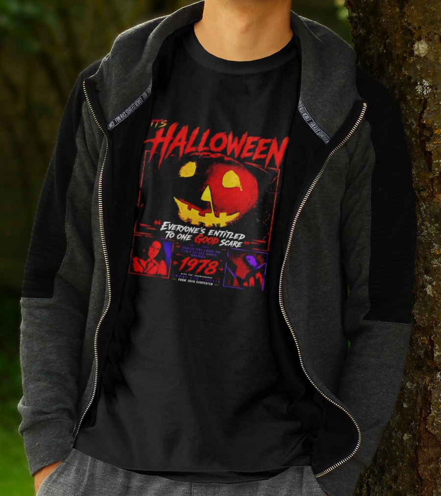 It's Halloween 1978 Everyone's Entitled To One Good Scare John Carpenter Jamie Lee Curtis T-Shirt