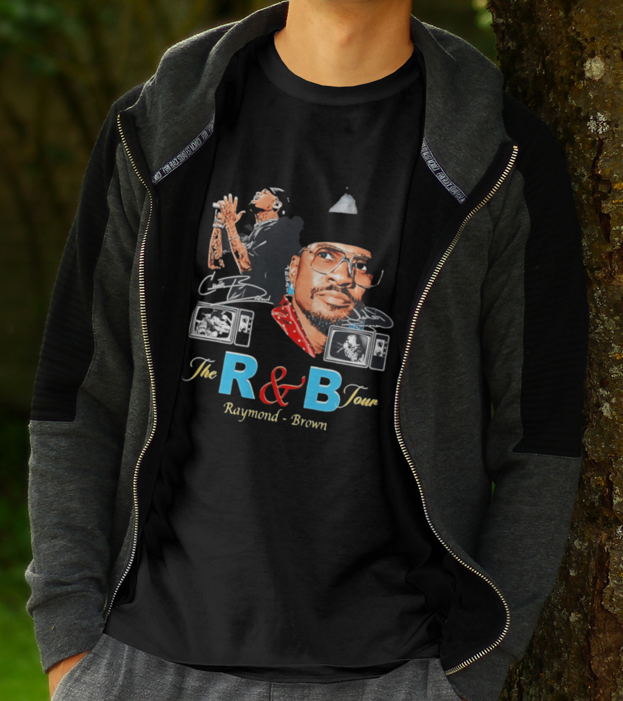 The R&B Tour Chris Brown Usher Raymond Vintage Style Concert T-Shirt