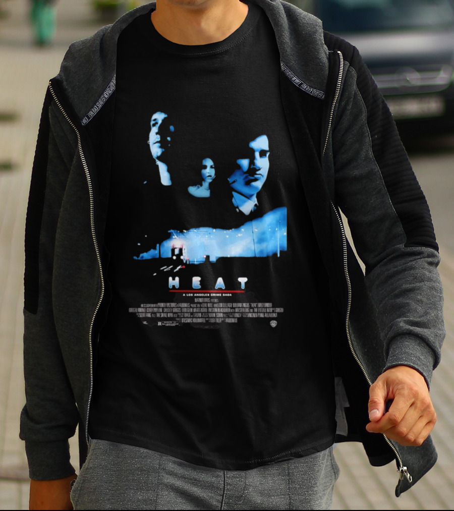 Heat A Los Angeles Crime Saga Luke Null Film Visages And Cityscape T-Shirt