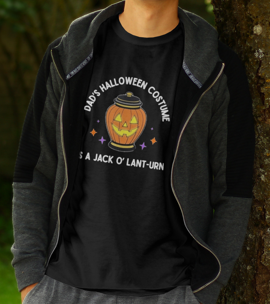 Dad's Halloween Costume Is A Jack O' Lant Urn Pumpkin Lantern T-Shirt