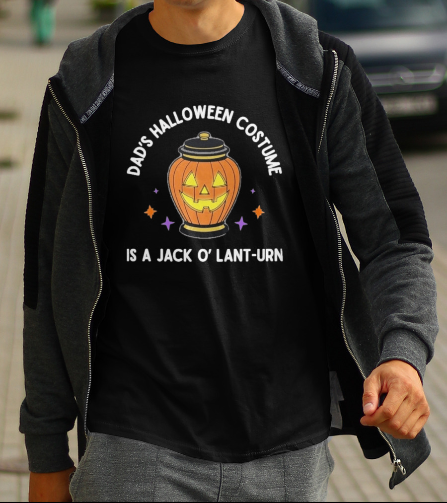 Dad's Halloween Costume Is A Jack O' Lant Urn Pumpkin Lantern T-Shirt