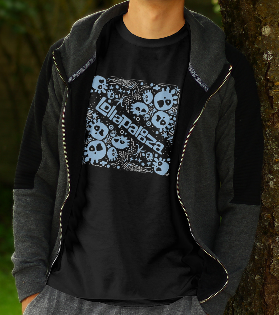 Lollapalooza Blue Skulls Festival T-Shirt