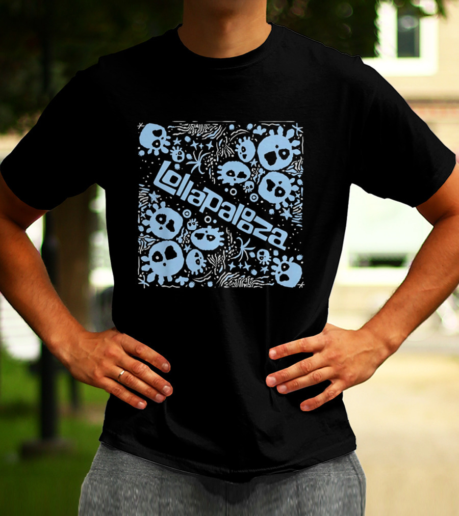 Lollapalooza Blue Skulls Festival T-Shirt
