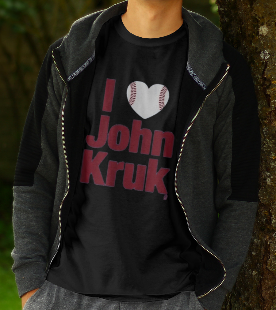 I Heart John Kruk Baseball Fan Favorite T-Shirt