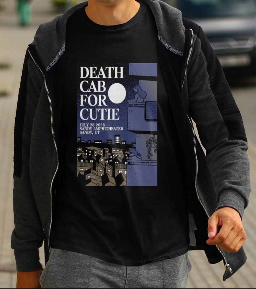 Death Cab For Cutie July 28 2026 Sandy Amphitheater Concert Sandy UT T-Shirt