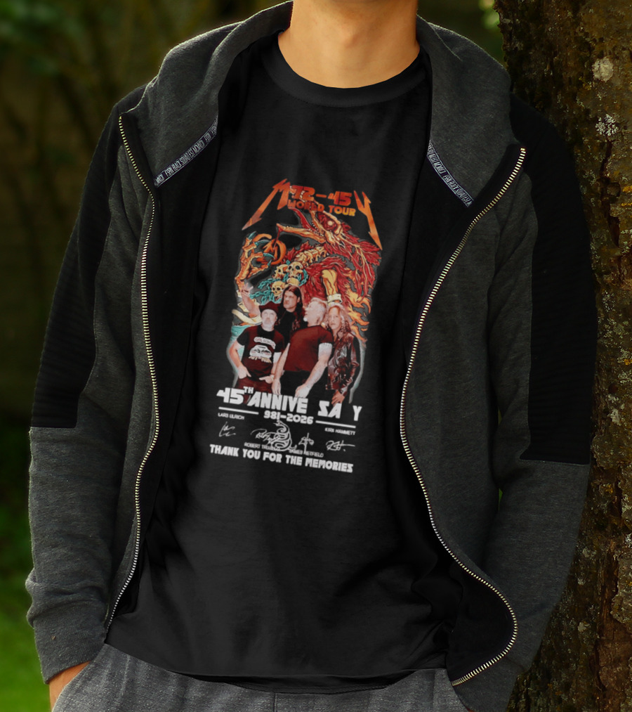 M72 45 World Tour 45th Anniversary 1981 2026 Thank You For The Memories T-Shirt