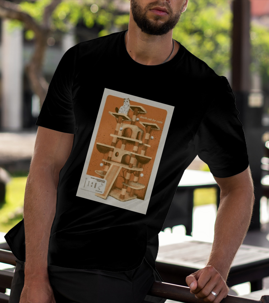 Death Cab For Cutie Sandy Amphitheater Sandy Utah July 29 2026 Cat Tree T-Shirt