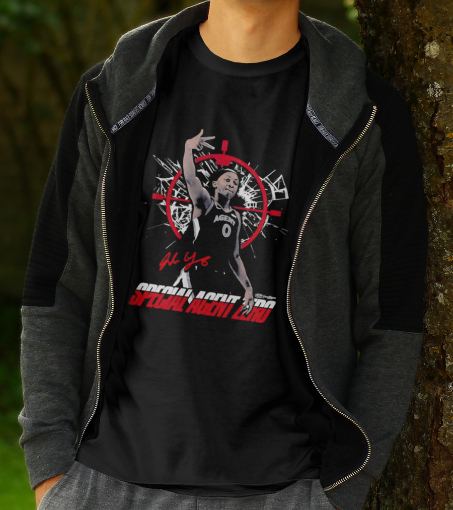 Jackie Young Special Agent Zero Las Vegas Aces Basketball T-Shirt