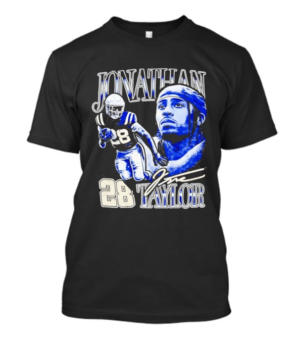 Jonathan Taylor 28 Indianapolis Colts Football NFL Bootleg T-Shirt