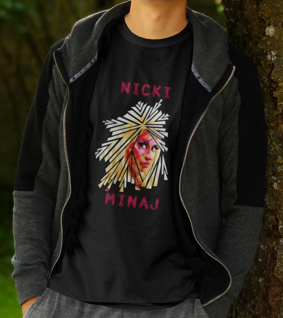 Nicki Minaj Stylized Face Art Fan T-Shirt