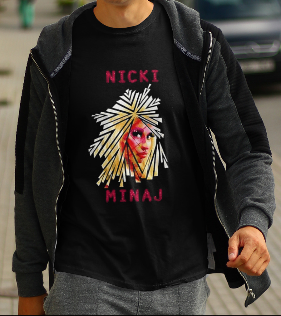 Nicki Minaj Stylized Face Art Fan T-Shirt