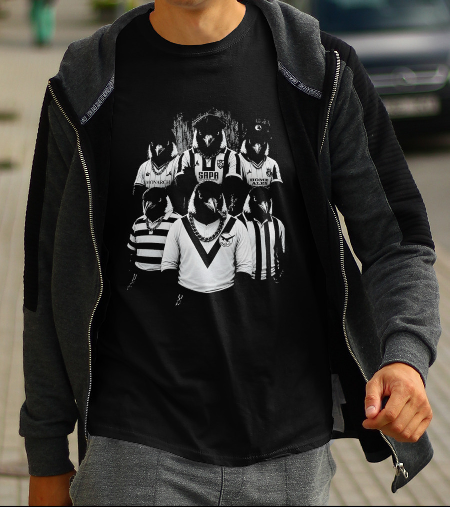 Notts County Gangster Magpies Football Team Characters T-Shirt