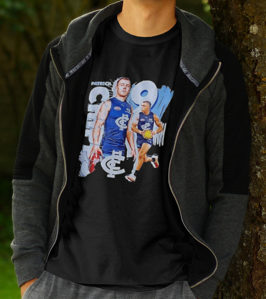 Patrick Cripps Carlton Blues AFL Star Number 9 T-Shirt