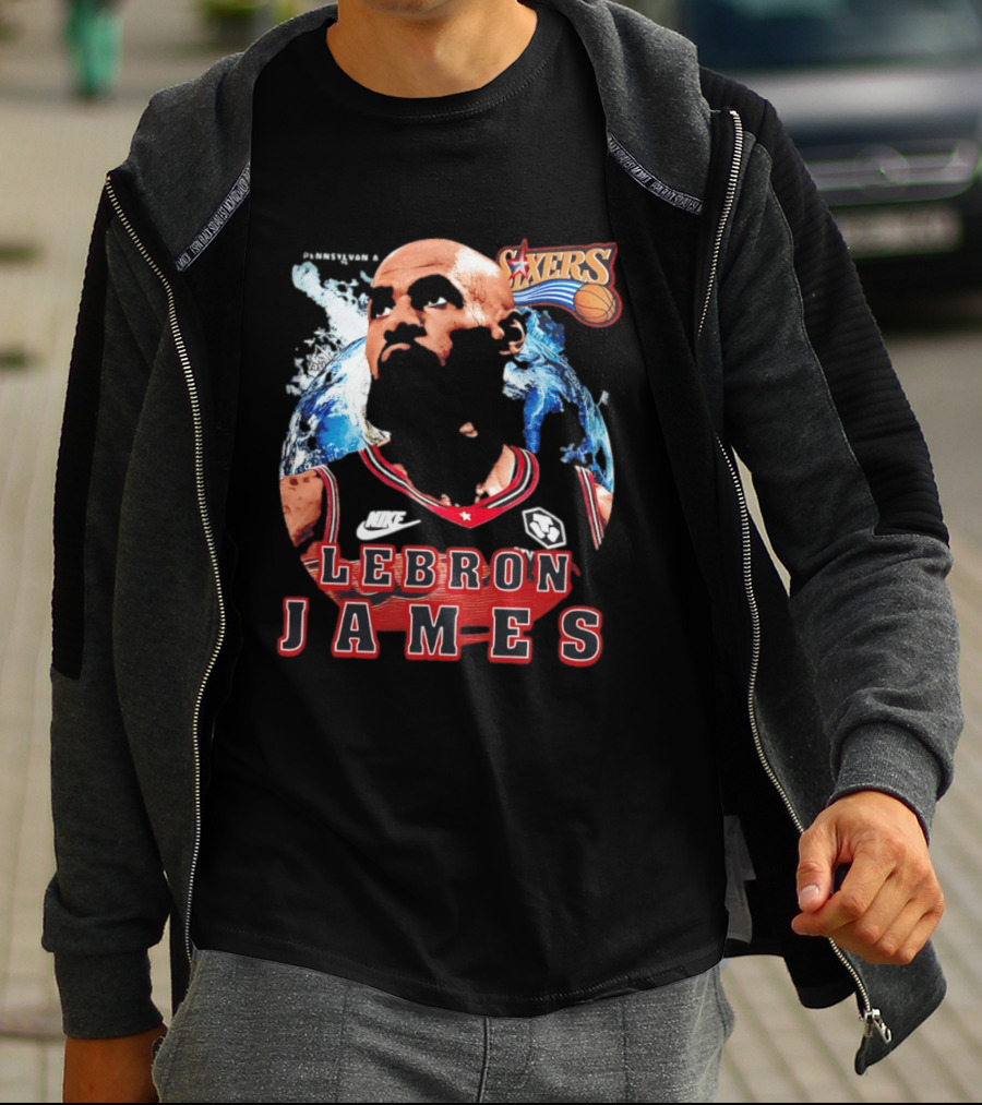 Philadelphia 76ers Nike LeBron James Mashup T-Shirt