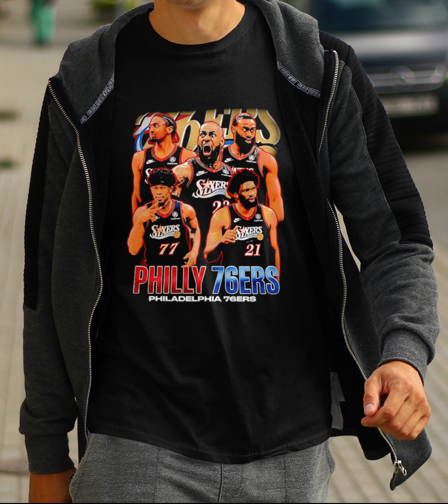 Philly 76Ers Philadelphia 76Ers Lebron James Basketball Team Players T-Shirt