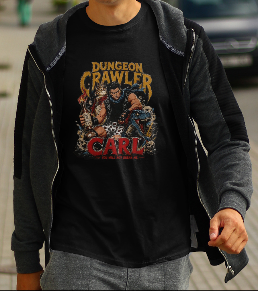 Dungeon Crawler Carl Jug Of Boom You Will Not Break Me T-Shirt