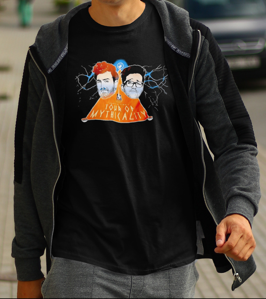 Rhett & Link Ear Biscuits Tour Of Mythicality Lightning T-Shirt