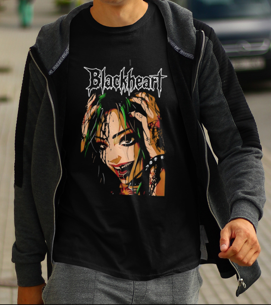 Shotzi Blackheart Knows Blackheart Green Hair T-Shirt