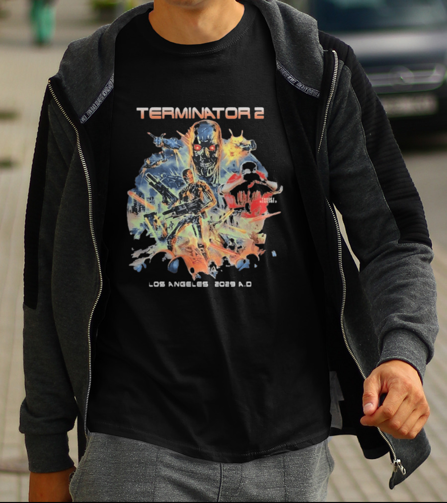 Terminator 2 Los Angeles 2029 A.D. Future War T-Shirt