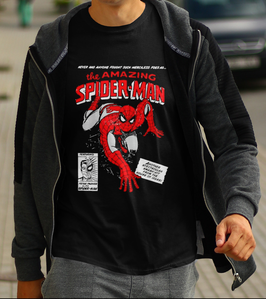 Never Has Anyone Fought Such Merciless Foes As The Amazing Spider Man Marvel Superhero T-Shirt