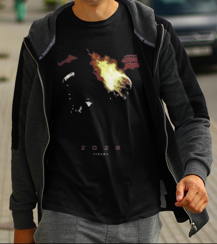 2028 Cinema The Batman Part II X Ghost Rider Fire T-Shirt