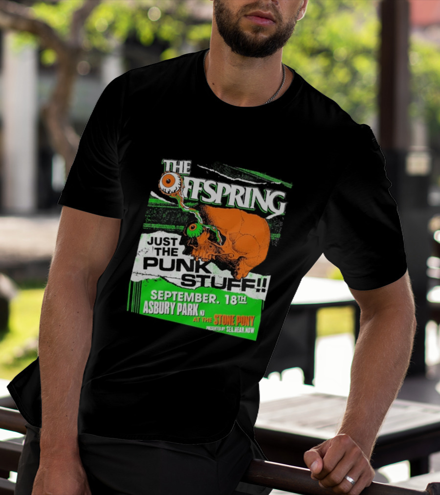 The Offspring Just The Punk Stuff Asbury Park NJ Stone Pony September 18th T-Shirt