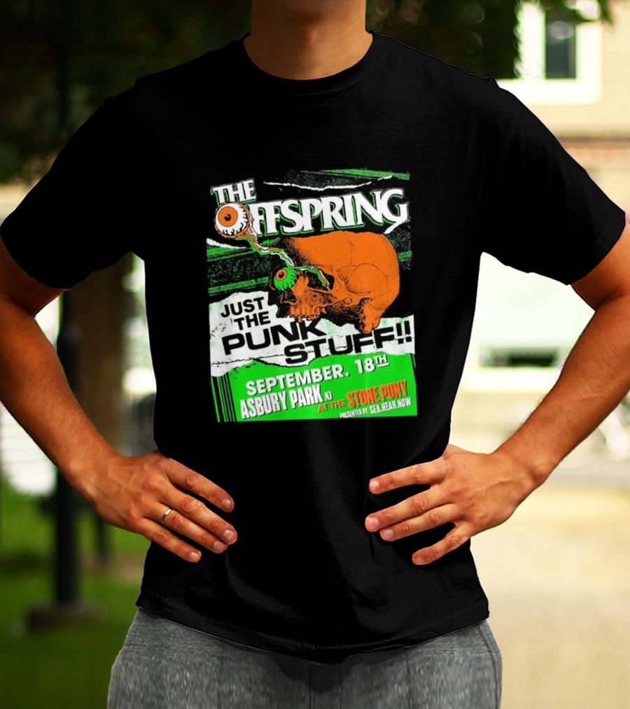The Offspring Just The Punk Stuff Asbury Park NJ Stone Pony September 18th T-Shirt