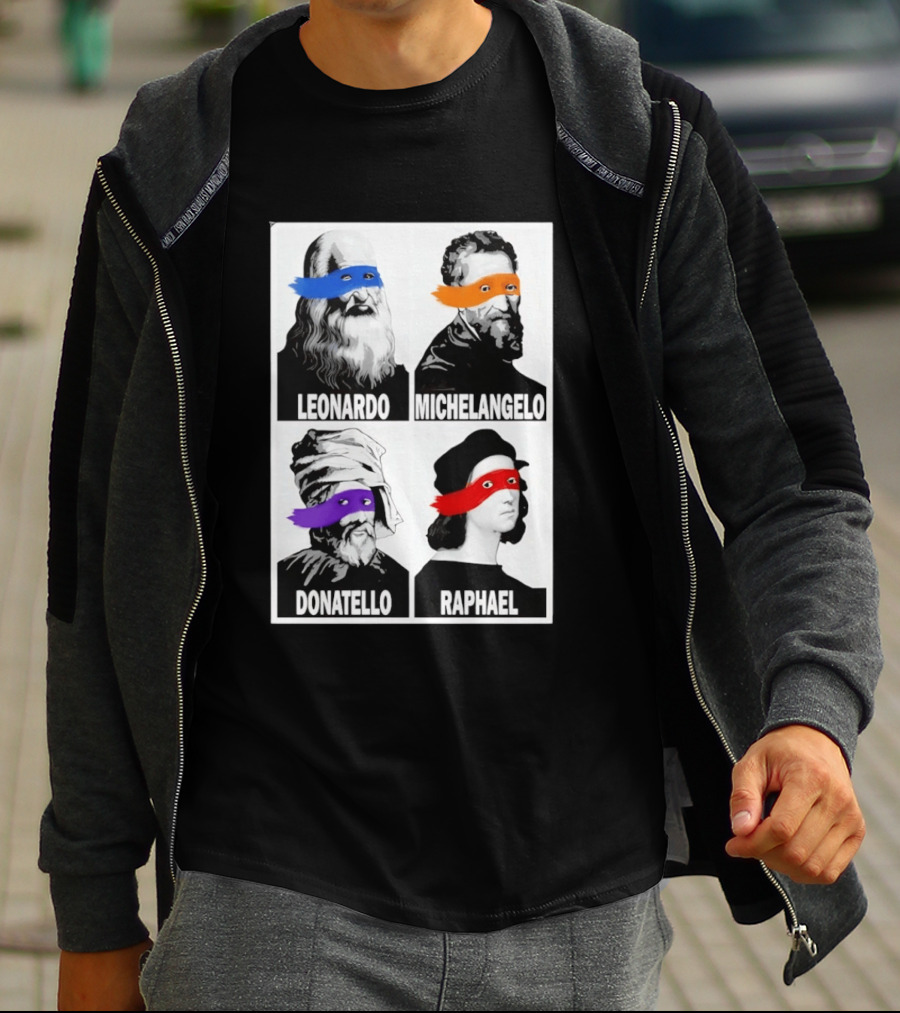 Leonardo Michelangelo Donatello Raphael The Original Ninja Masters T-Shirt