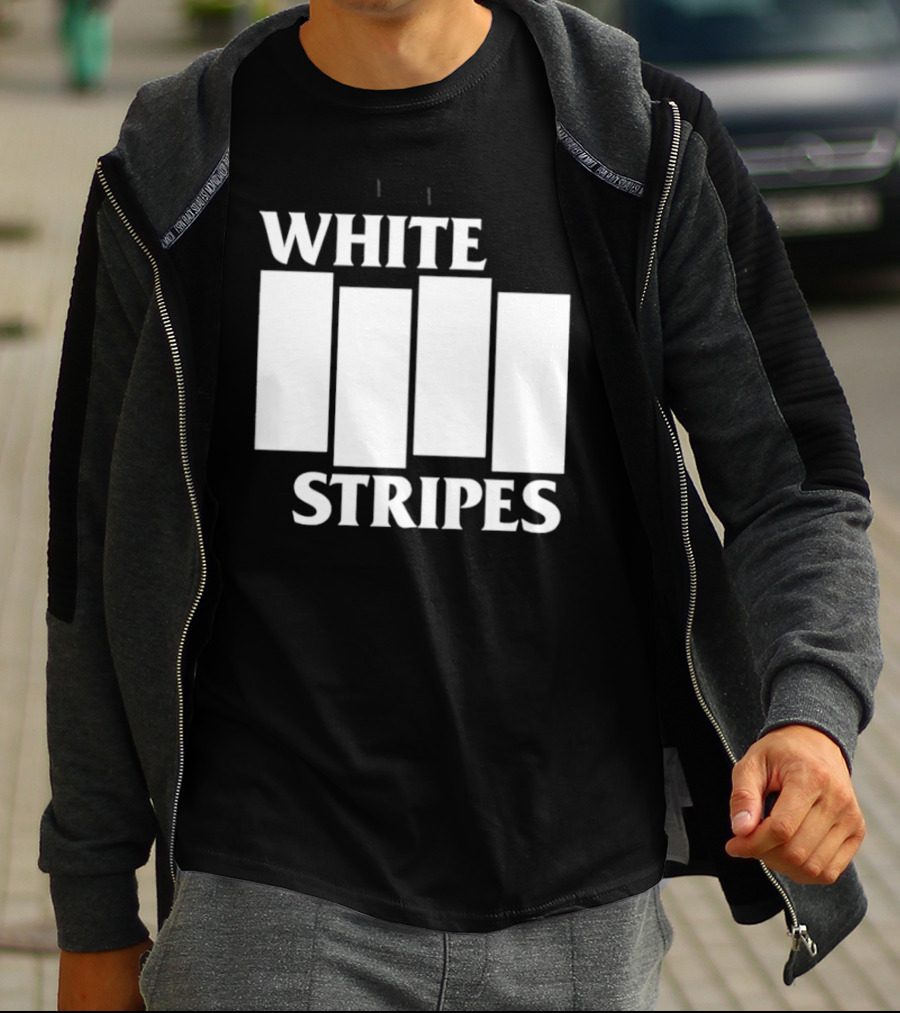 The White Stripes Band Name With Iconic Bar T-Shirt