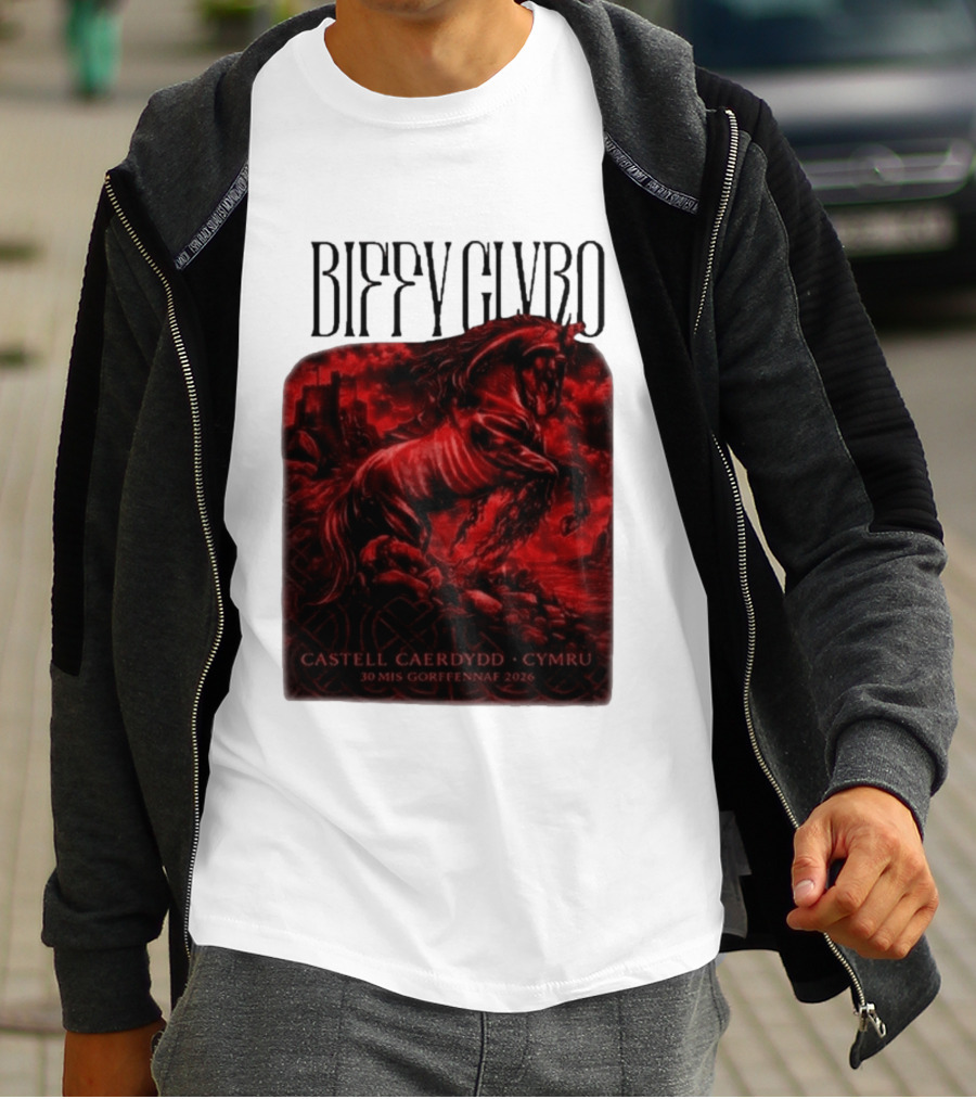 Biffy Clyro Castell Caerdydd Cymru 30 Mis Gorffennaf 2026 T-Shirt