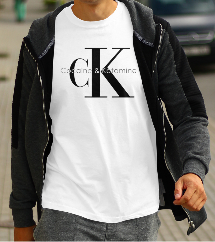 Cocaine & Ketamine CK Bold Black T-Shirt