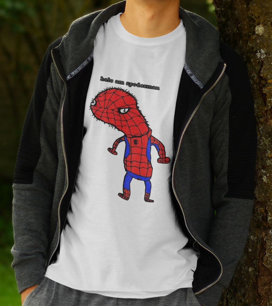 Helo Am Spoderman Spiderman Marvel Superhero Meme 2026 Comic Book T-Shirt
