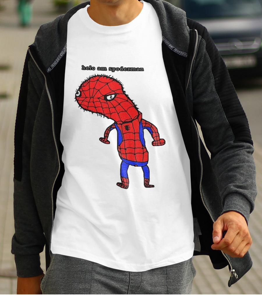 Helo Am Spoderman Spiderman Marvel Superhero Meme 2026 Comic Book T-Shirt