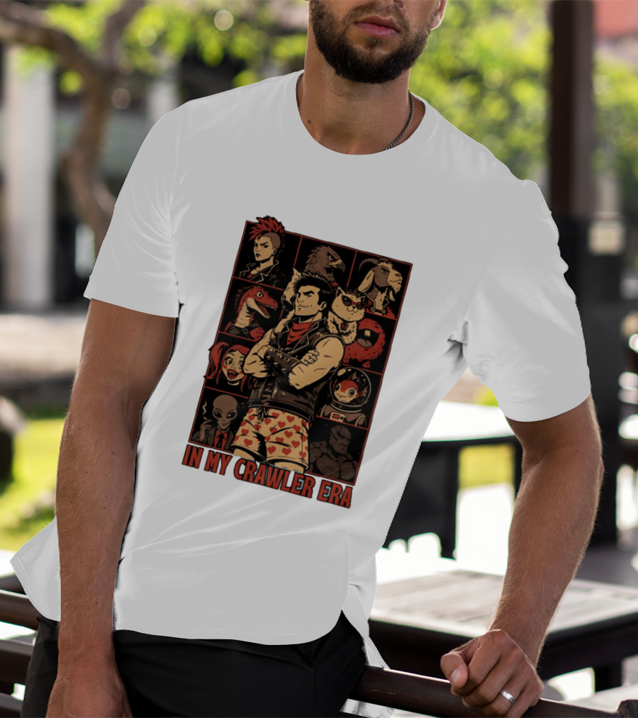 In My Crawler Era Retro Punk Characters And Animals T-Shirt
