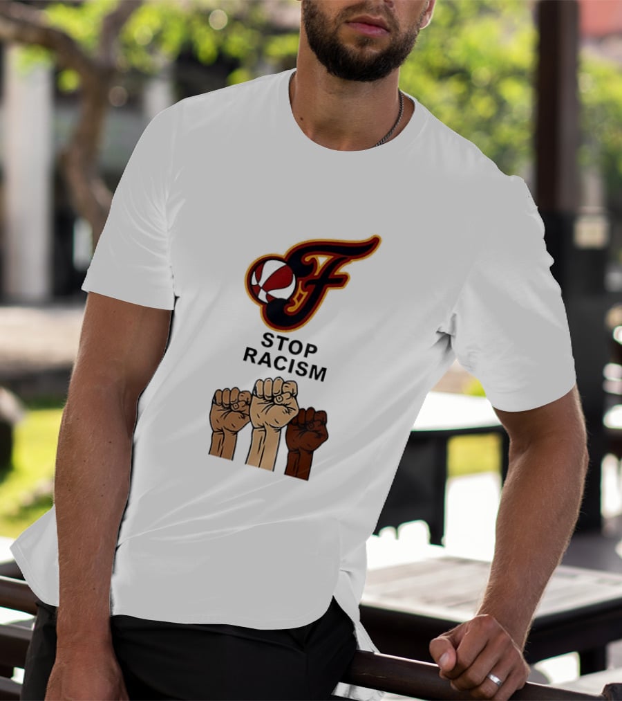 Indiana Fever Stop Racism 2026 Raised Fists T-Shirt