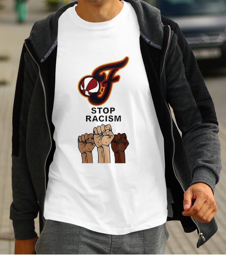 Indiana Fever Stop Racism 2026 Raised Fists T-Shirt