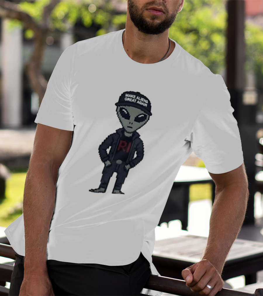 Make Aliens Great Again RI Pixel T-Shirt