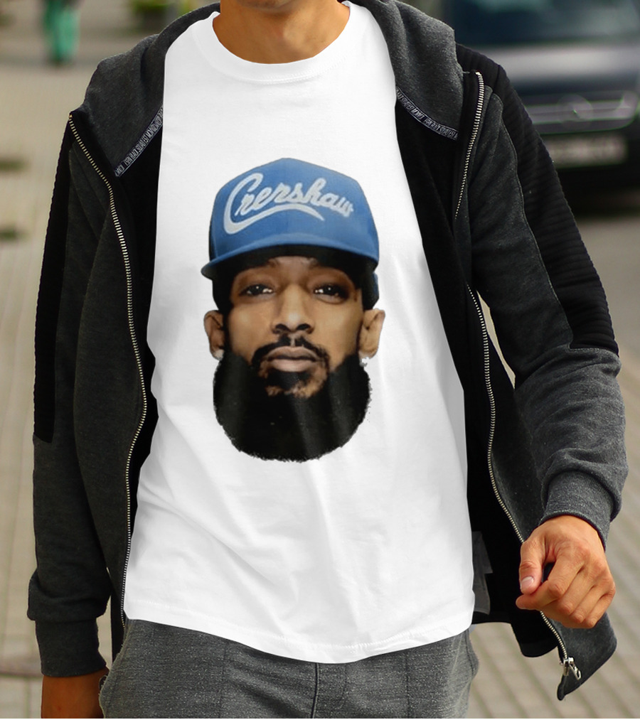 Nipsey Hussle Crenshaw Blue Cap T-Shirt