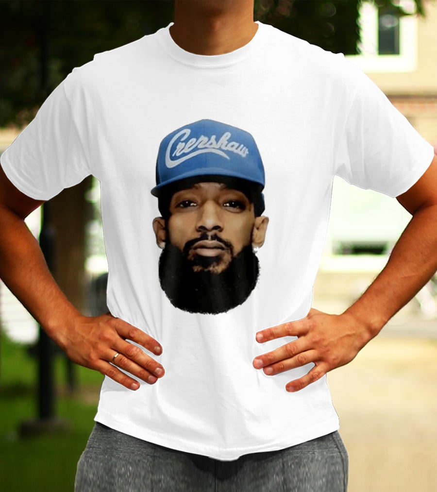Nipsey Hussle Crenshaw Blue Cap T-Shirt