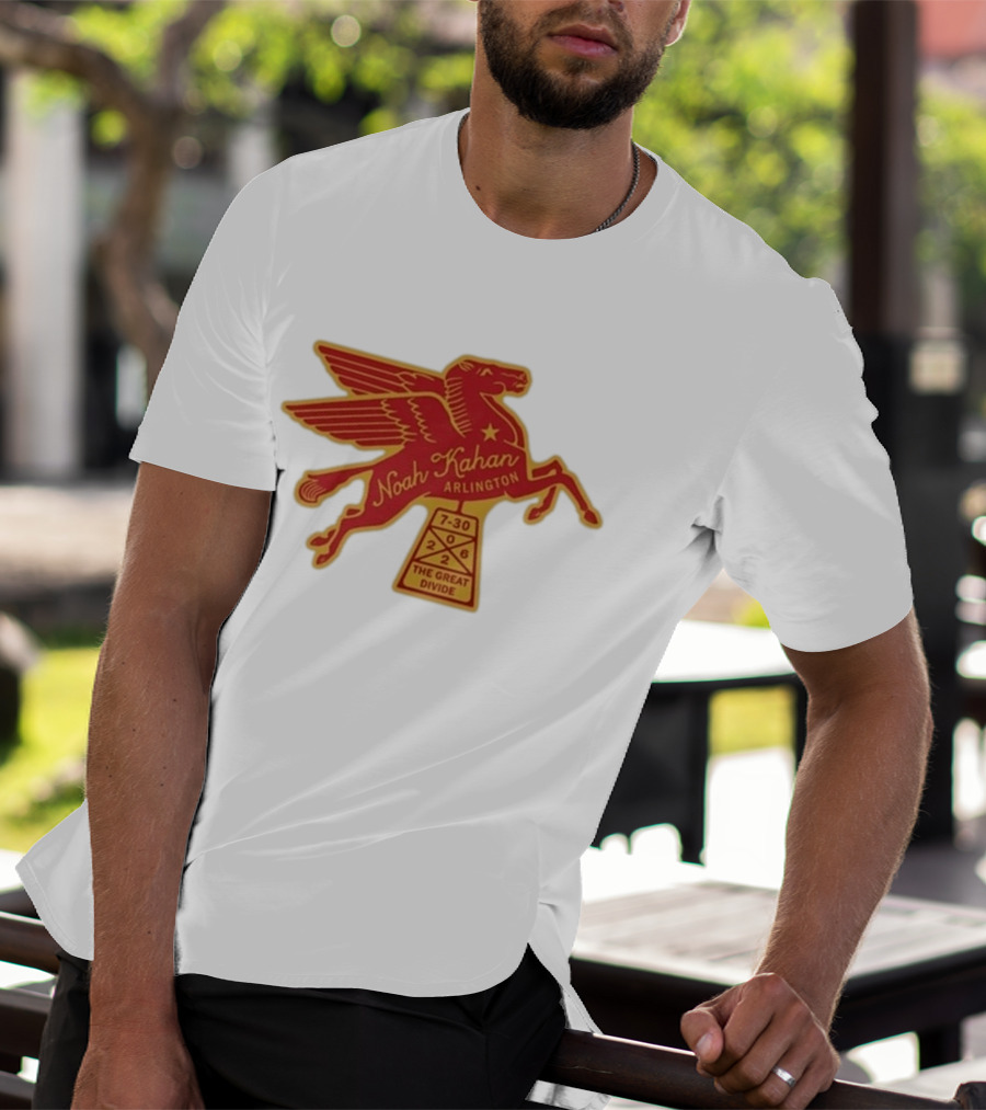 Noah Kahan Arlington July 30 2026 The Great Divide Pegasus T-Shirt