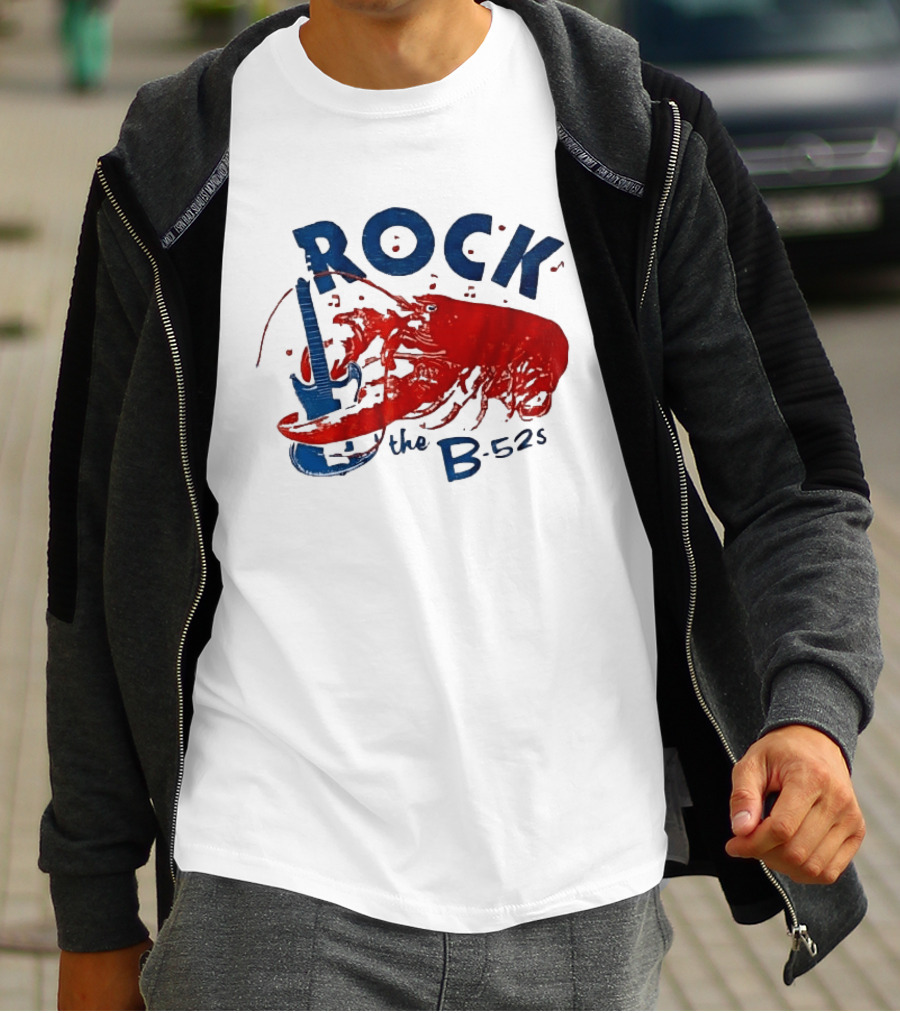 Rock The B 52s Lobster Guitar Music T-Shirt