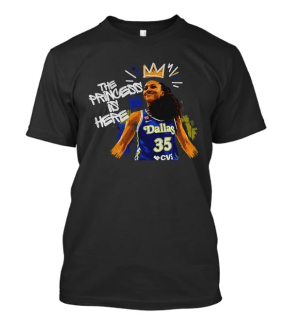 Azzi Fudd Dallas Wings The Princess Is Here Basketball Player 35 T-Shirt