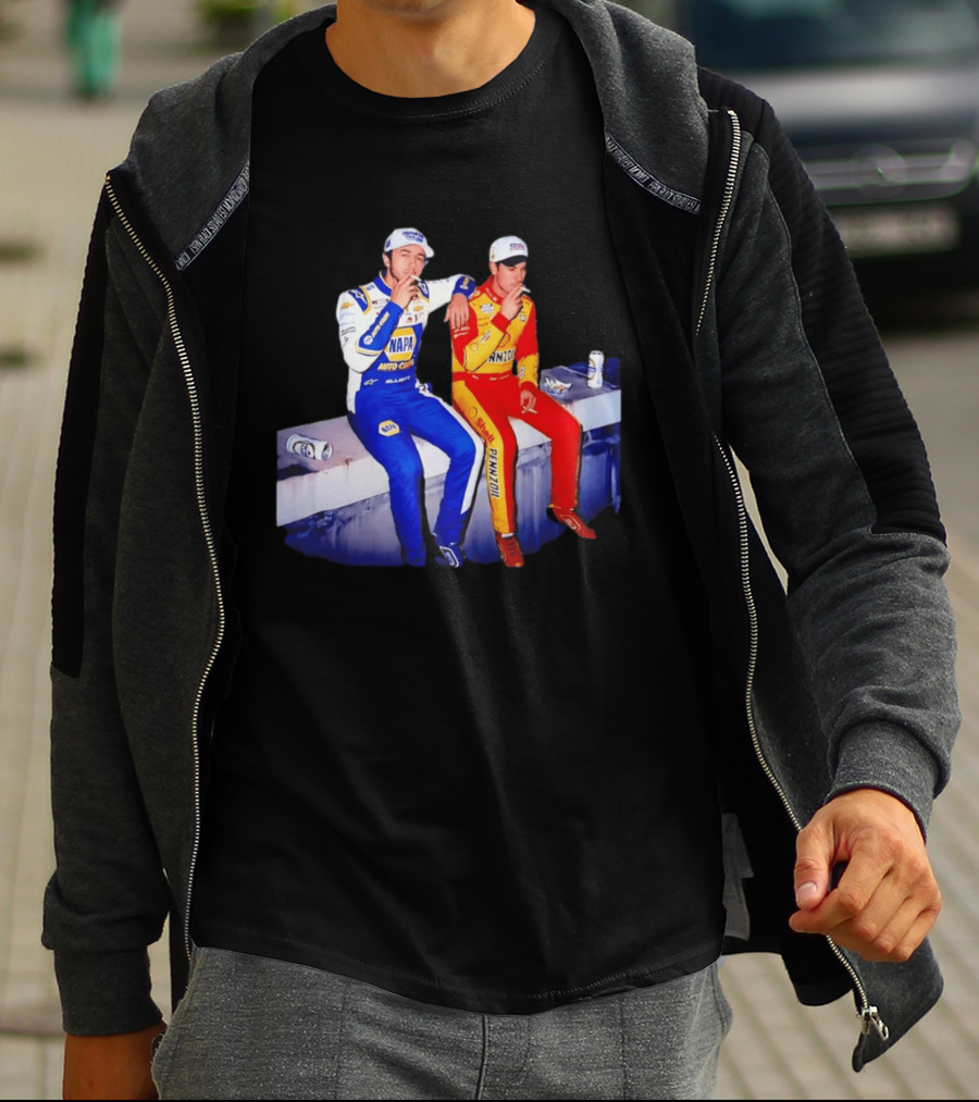 Chase Elliott Joey Logano Smoking NAPA Shell Pennzoil Hendrick Carscom T-Shirt