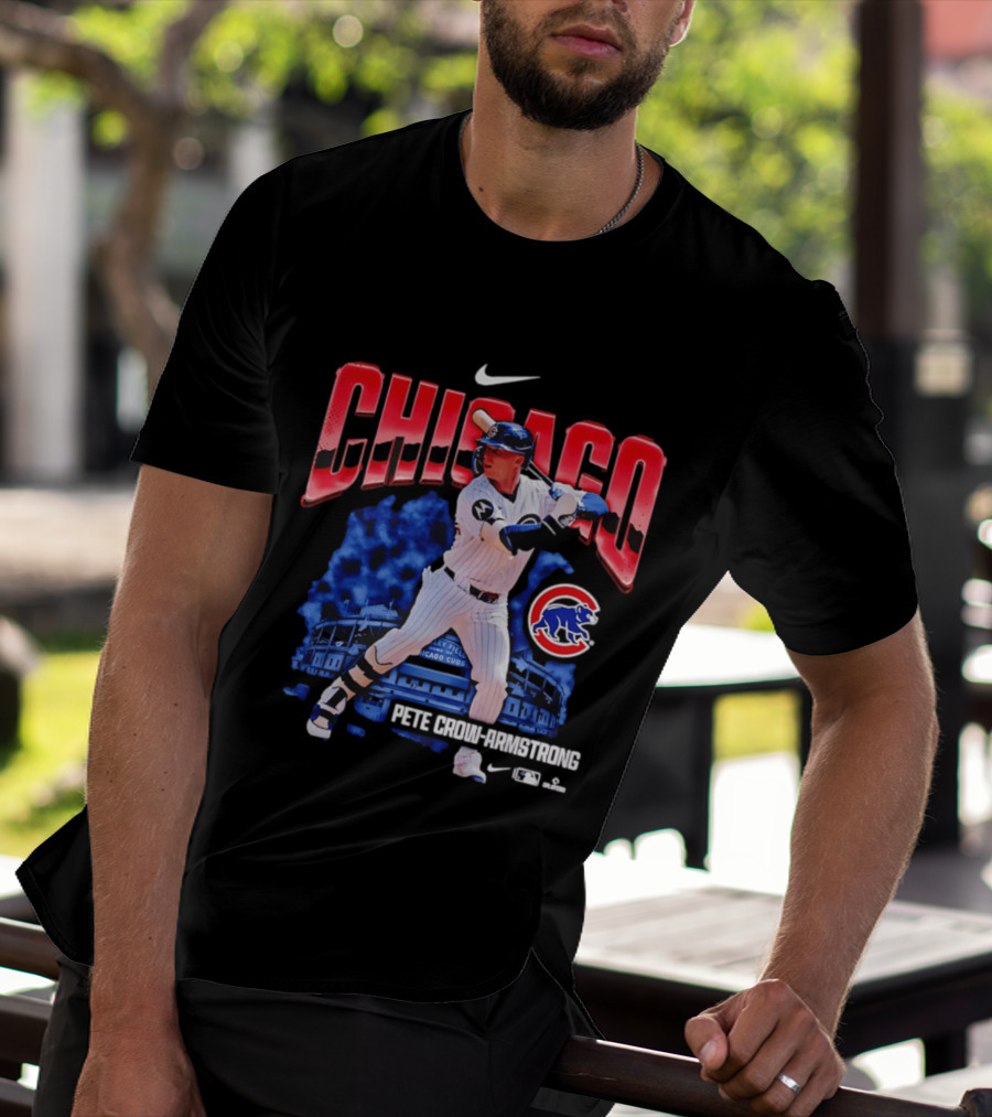 Chicago Cubs Pete Crow Armstrong Nike Wrigley Field Player Action T-Shirt