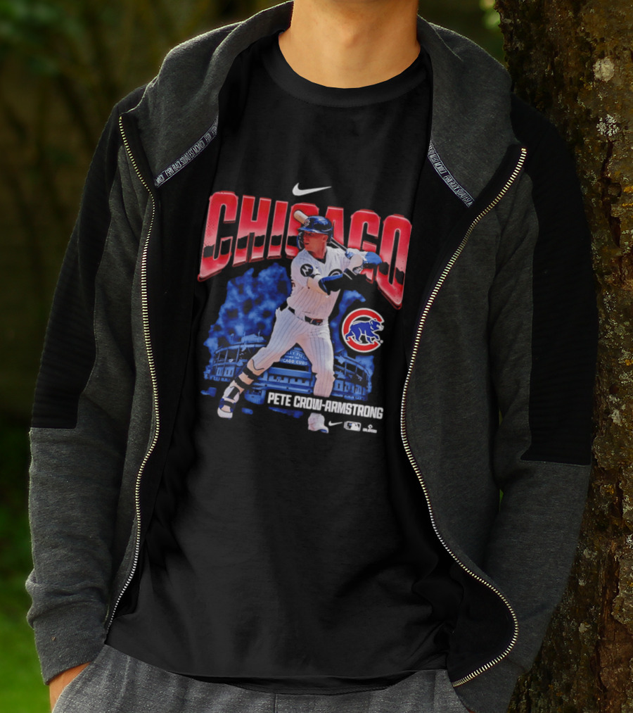 Chicago Cubs Pete Crow Armstrong Nike Wrigley Field Player Action T-Shirt