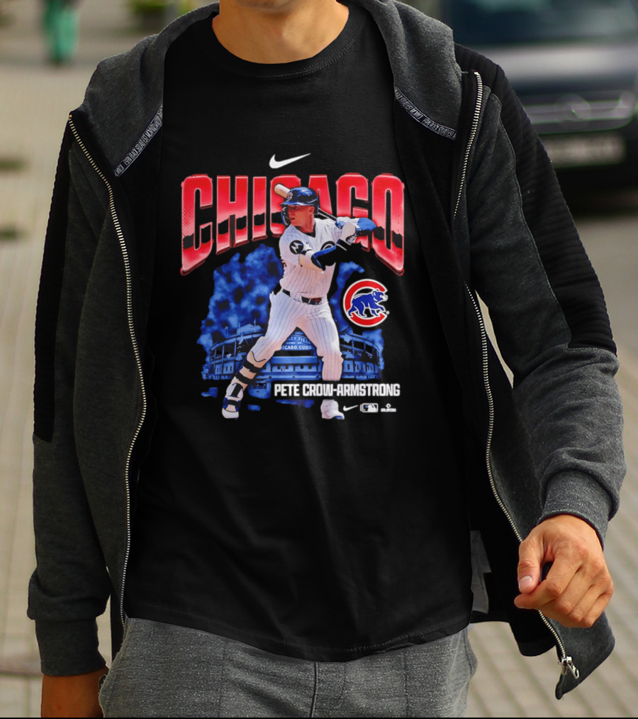 Chicago Cubs Pete Crow Armstrong Nike Wrigley Field Player Action T-Shirt